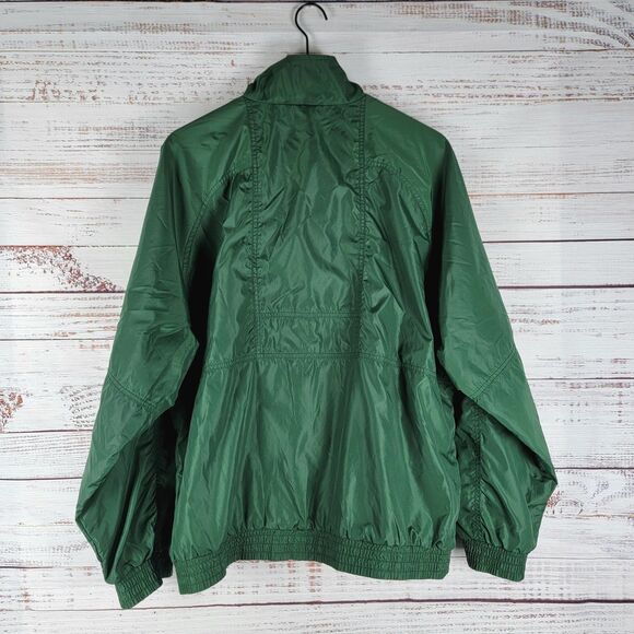 Vintage Nike Team Mens Size L Full Zip Jacket Front Vented Green - Picture 7 of 9